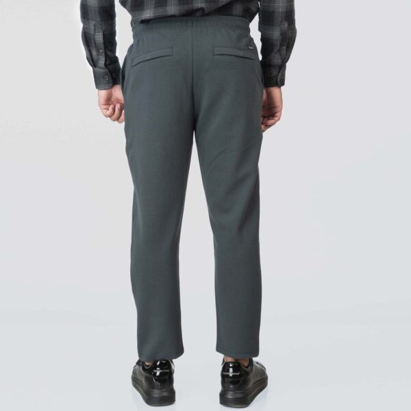 CP-4072 BLUE GREY Chino Pants with Elasticated Waistband Special Diagonal - Image 4