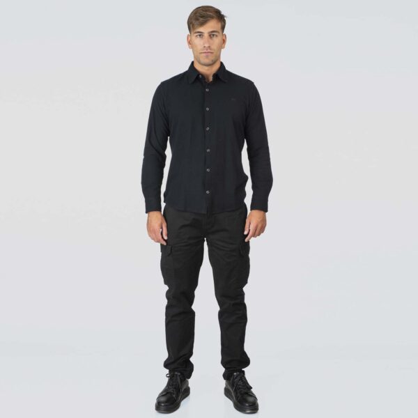 GS-5125 BLUE BLACK Shirts Special Pique - Image 5