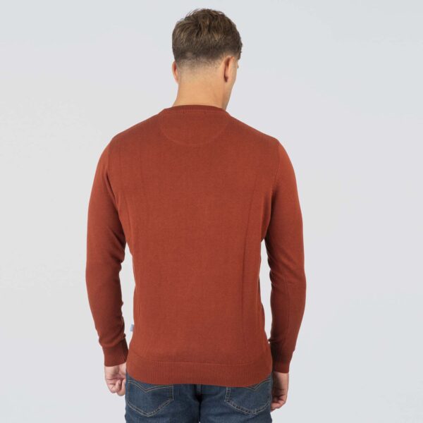KNIT-8019-TERRACOTTA Crewneck - Image 3