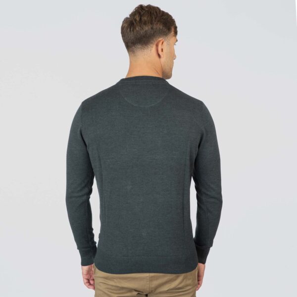KNIT-8019-FOREST GREEN Crewneck - Image 3