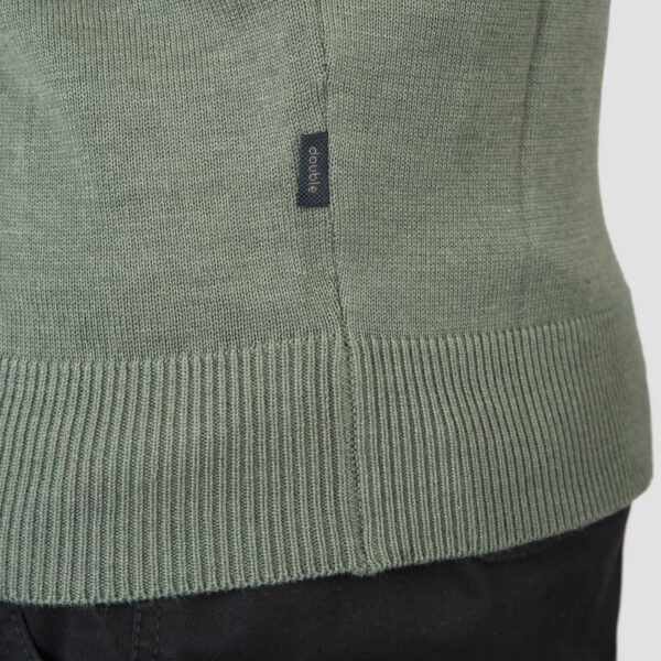 KNIT-8019-MOSS GREEN MELANGE Crewneck - Image 4