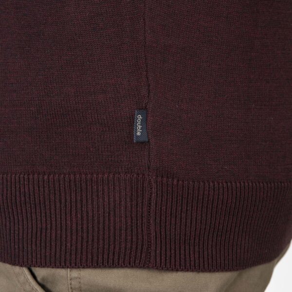 KNIT-8022-BORDEAUX MELANGE Vest - Image 4
