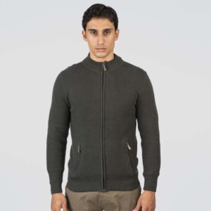 KNIT-8024 DARK GREEN Knits Full-Zip Special Yar
