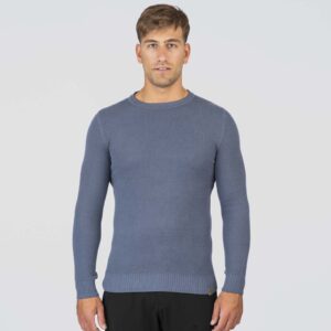 KNIT-8025-INDIGO Special Yarn Ανδρική Πλεκτή Μπλούζα