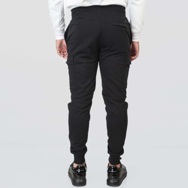 MPAN-6031-BLACK Jogger Pants Terry Fleece Φούτερ - Image 4