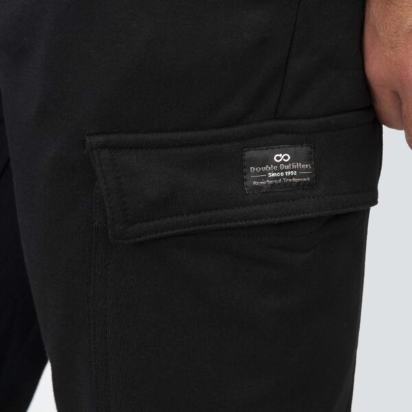 MPAN-6031-BLACK Jogger Pants Terry Fleece Φούτερ - Image 2
