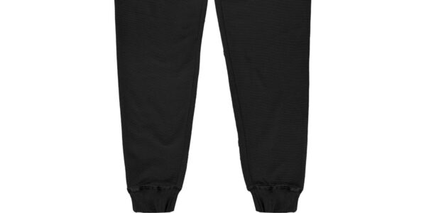 MPAN-6037 BLACK Jogger Pants with Elastic Waistband and Hem - Image 2