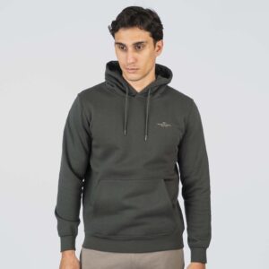 MTOP-1081-FOREST GREEN Hoodie With Hight Density Print