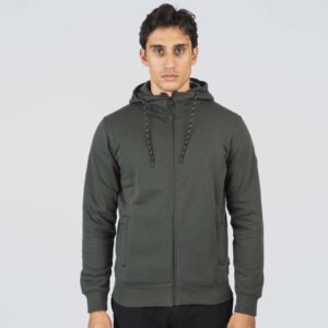 MTOP-1091-FOREST GREEN Brushed Fleece Φούτερ Ανδρική Ζακέτα