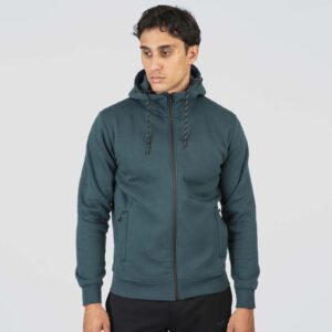 MTOP-1091-DEEP TEAL Brushed Fleece Φούτερ Ανδρική Ζακέτα