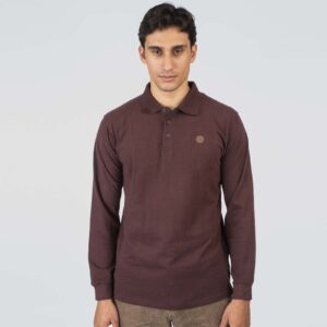 PS-3060-BURGUNDY Polo Jersey Longsleeve