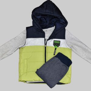 Hashtag παιδικό σετ με αμάνικο μπουφάν