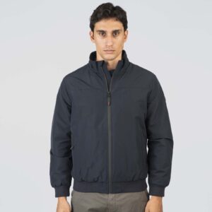 MJK-2067 DR BLUE Jackets Bomber with Fleece Inside
