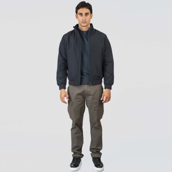 MJK-2067 DR BLUE Jackets Bomber with Fleece Inside - Image 7
