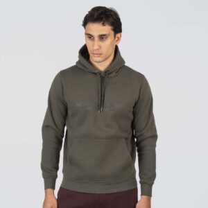 MTOP-1075 KHAKI Hoodie with High Density Two-Colored Layer Print
