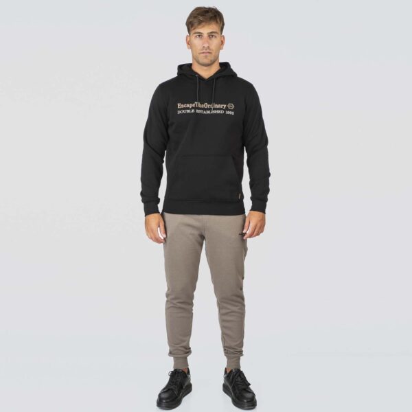 MTOP-1078 PURE BLACK  Hoodie with 3D Embroidery - Image 6