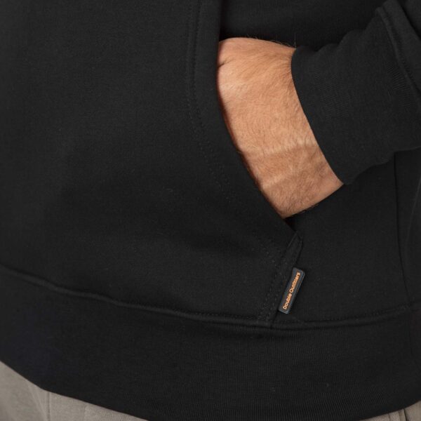 MTOP-1078 PURE BLACK  Hoodie with 3D Embroidery - Image 3