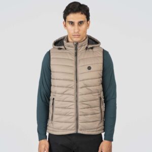 SMJK-2046 GREIGE Jackets Sleeveless Padded