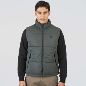 SMJK-2048 FOREST GREENE Jackets Sleeveless Padded 100% Polyester