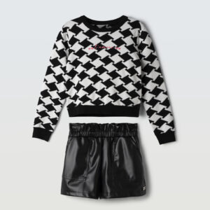 6-14ετών Εβίτα Παιδικό Σετ Σορτς 255048 White Black Xειμώνας