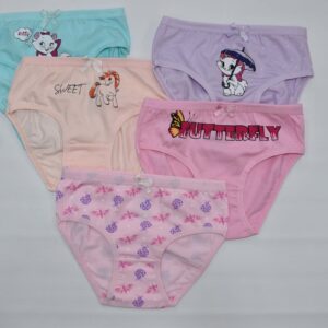 5 τεμάχια Slip παιδικό για κορίτσι  1-14 ετών 1437 BIYO-KIDS Cotton Ασορτί
