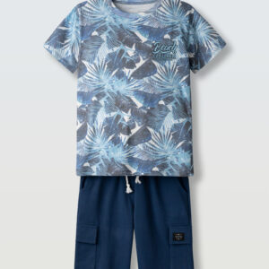 Σετ με Βερμούδα για Αγόρι Navy 6-16y Hashtag 266744