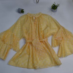 Γυναικείο Μπλούζα-Πουκάμισο Mao PRONTO MODA HL YELLOW 115013 Άνοιξη-Καλοκαίρι