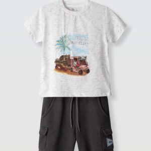 Σετ βερμούδα για αγόρι  Grey  254823 Hashtag 2-6y