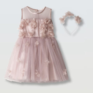 Επίσημο Παιδικό Φόρεμα Tulle για Κορίτσι Pink  266233 Ebita 1-5y