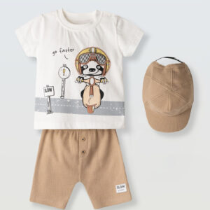 Βρεφικό σετ με καπέλο 9-18m White-Cigar Hashtag 266607