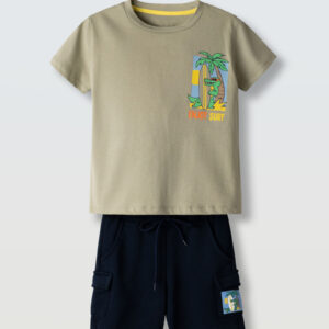 Σετ βερμούδα για αγόρι Oil-Blue 266836 Hashtag 2-6y