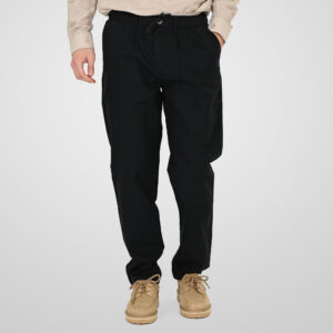 Men's Chinos Pants 261CP-4104 45% Linen 55% cotton Double Black