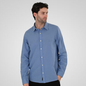 GS-5190.A Shirt Linen with Long Sleeves Ciel 55% Linen 45% Cotton