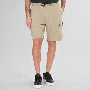 Men's  Shorts with Cargo Pockets (Terry Fleece) 70% Cotton 30% Polyester Double Stone Beige MS-6032