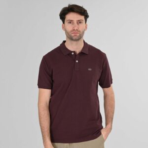 Men's PS-3032	Polo Pique 100% Cotton Double Aubergine