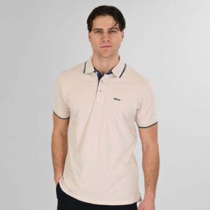 Men's  261RPS-3064 Polo Pique Melange Beige Rebase