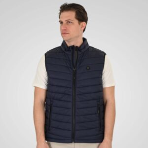 Men's Jackets Sleeveless Padded 100% Polyester SMJK-2082 Navy Double