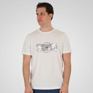 TS-9127	T-Shirt with Double Pressed Print 100% Cotton Double White