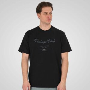 TS-9140	T-Shirt with Embroidery (Heavy Jersey) (Relaxed Fit wide line) 100% Cotton Black Double