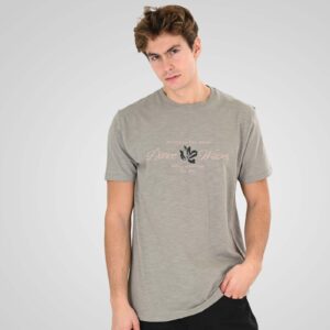 Men's Flama T-Shirt with Single Pressed Print 100% Cotton Flama Stone Double  TS-9144
