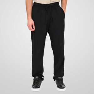 MPAN-05 Men's Jogger Pants Wide Comfortable Sweatshirt Fabric100% Cotton (NOS) Double Black