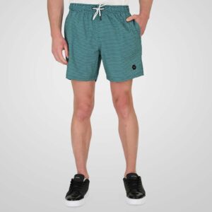 Swim Shorts in Patterned Print (AOP) (4-Way Stretch) 92% Polyester 8% Elastane MTS-8024 Turqoise