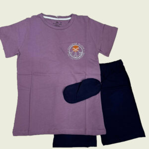 Βαμβακερές πιτζάμες για αγόρι 8-14y Hashtag  H-374 DARK PURPLE-BLUE