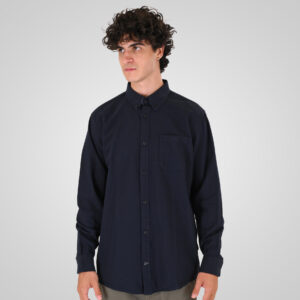 Ανδρικό Πουκάμισο με Τσέπη Oxford GS-5225 Double Blue Melange
