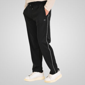 Ανδρικό Αθλητικό Παντελόνι Jogger Pants with Elastic Waistband, High Density Print and Piping MPAN-6061 Double Black