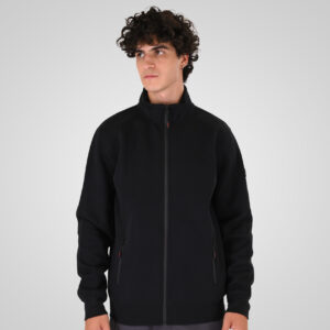 Ανδρική Αθλητική Ζακέτα Full-Zip with Stand-up Collar (Interlock) MTOP-1158 Double Black